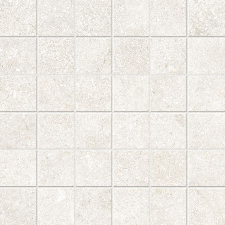Untamed Wander White Mosaic 2 x 2 12 x 12